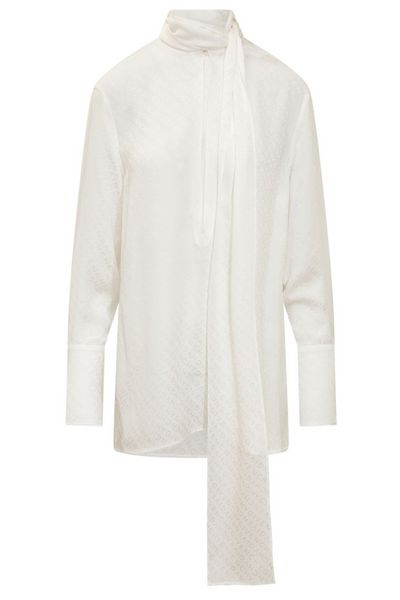 Givenchy All-Over Logo Detailed Blouse