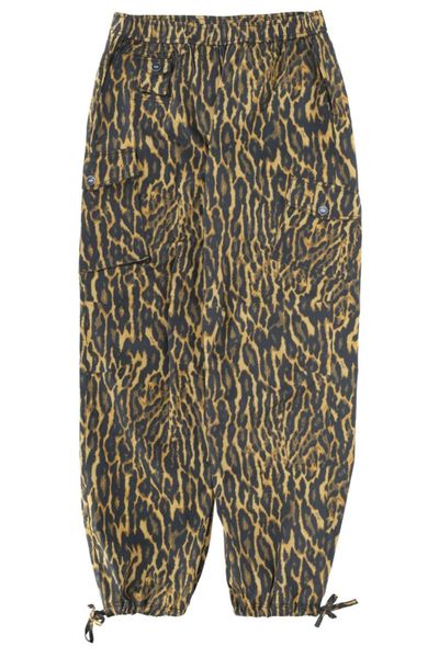 Ganni Leopard Printed Cargo Trousers