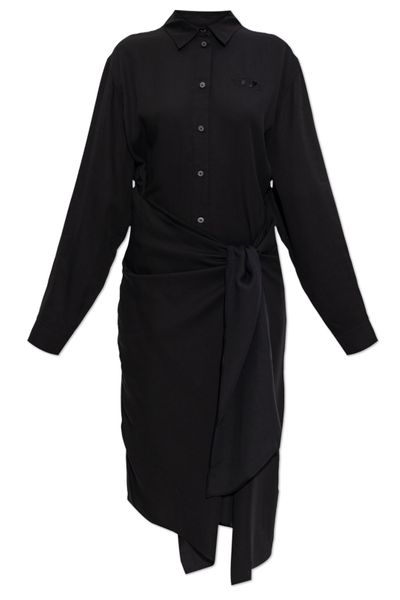 Diesel D-Iletta Long Sleeve Buttoned Dress