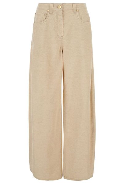 Brunello Cucinelli Wide-Leg Corduroy Pants