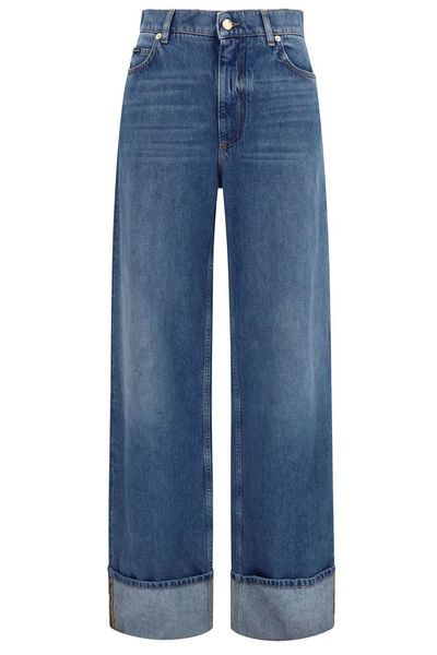 Dolce & Gabbana Turn-Up Hem Jeans