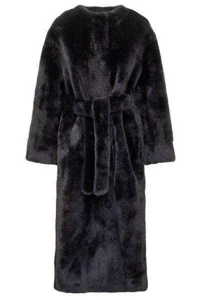 VALENTINI 1972 Eco Mink Belted Coat