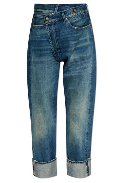 R13 Cross Over Straight-Leg Jeans