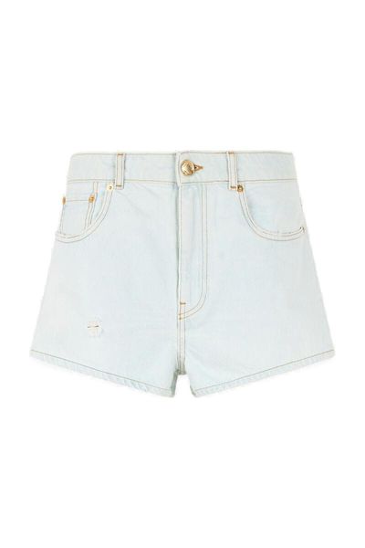Roberto Cavalli Distressed Denim Shorts