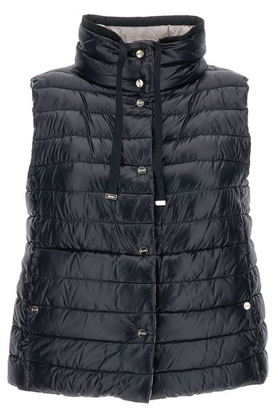 Herno High-Neck Drawstring Reversible Padded Gilet