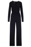 Norma Kamali V-Neck Gathered Jumpsuit