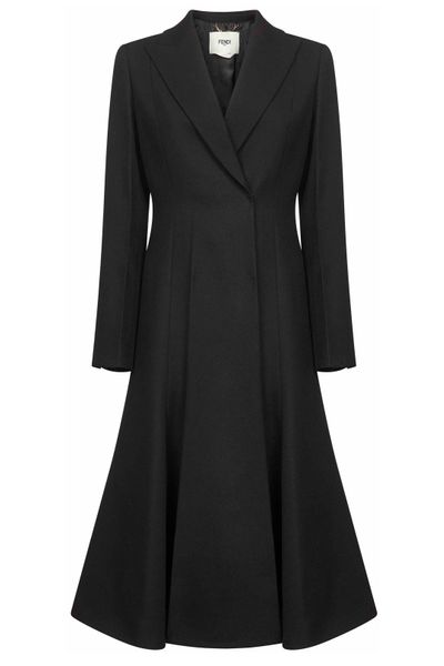 Fendi Peplum Detail Fitted Waist Coat