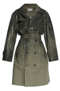 Maison Margiela Shiny Belted Trench Coat