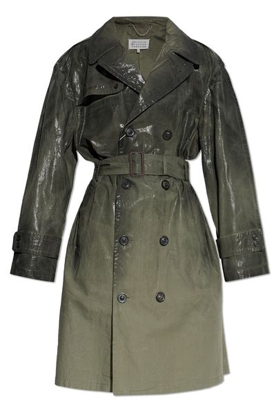Maison Margiela Shiny Belted Trench Coat