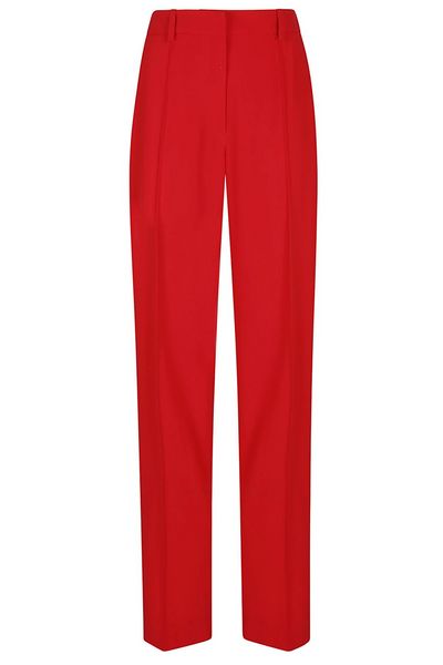 Balmain Crepe Straight-Leg Tailored Trousers