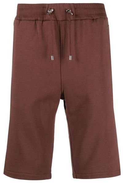 Balmain Logo Print Drawstring Track Shorts
