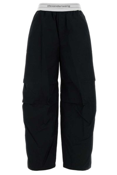 Alexander Wang Logo Waistband Mid-Waisted Pants