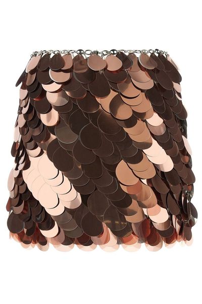 Paco Rabanne Sequin Disc Mini Skirt