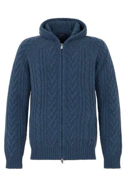 Fedeli Zipped Hooded Cardigan