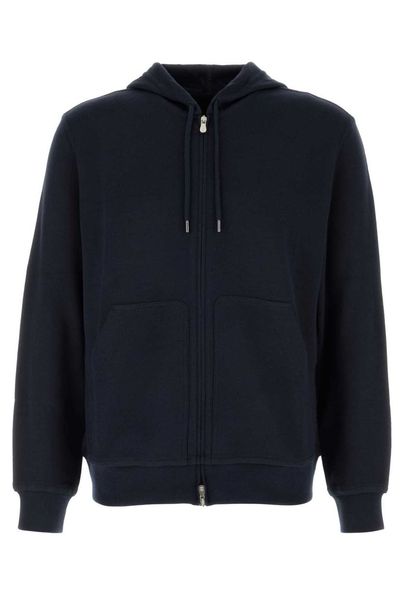 Brunello Cucinelli French Terry Zipped Hooded Sweatshirt