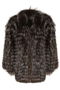 Simonetta Ravizza Striped Fur Coat