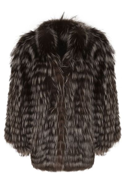 Simonetta Ravizza Striped Fur Coat