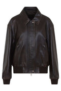 Prada Long-Sleeved Leather Jacket