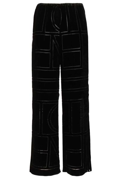 Totême Monogram Devoré Pj Bottoms