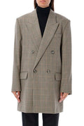 AMI Paris Houndstooth Double Breasted Blazer
