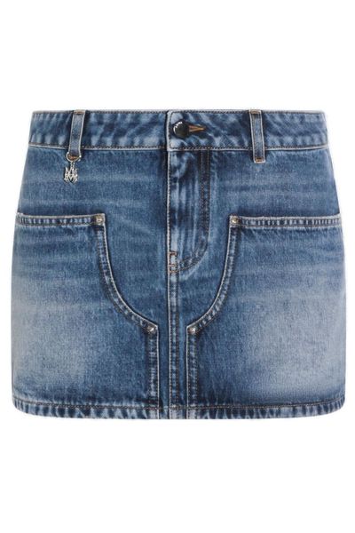 Amiri Denim Mini Skirt