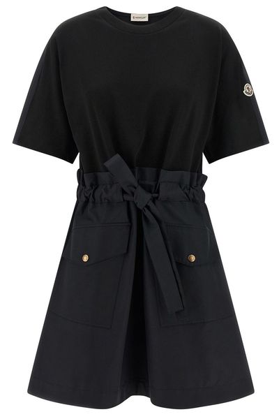 Moncler Drawstring Crewneck T-Shirt Dress
