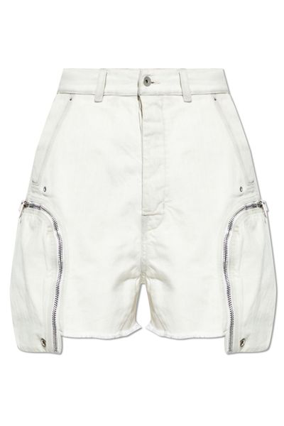 Rick Owens DRKSHDW Zip Detail Denim Shorts
