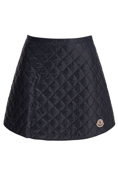 Moncler Logo Patch Quilted Mini Skirt