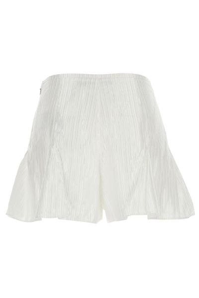 ROTATE Striped Flared Shorts