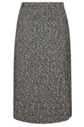 Alessandra Rich Melange Sequin Tweed Midi Skirt