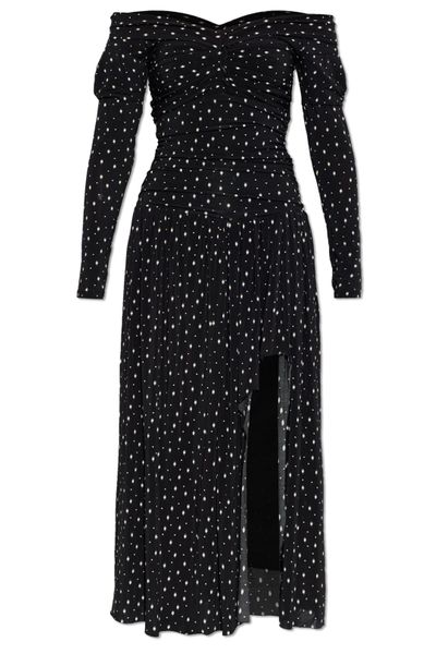 Isabel Marant X Giovana Off-Shoulder Slit Detailed Dress