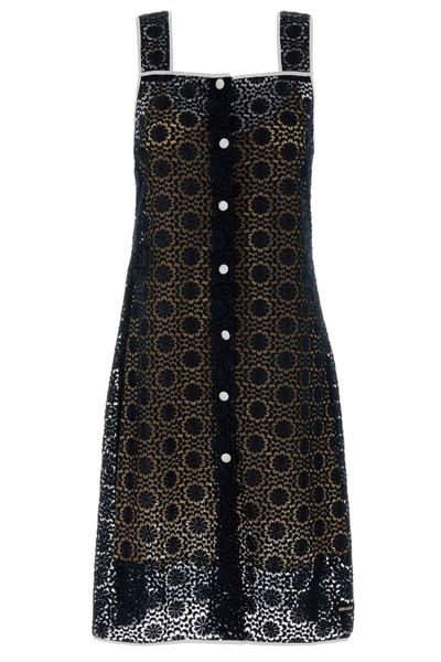 Miu Miu Sleeveless Macramé Dress
