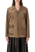 Ralph Lauren Perce Oversized Fringe Jacket