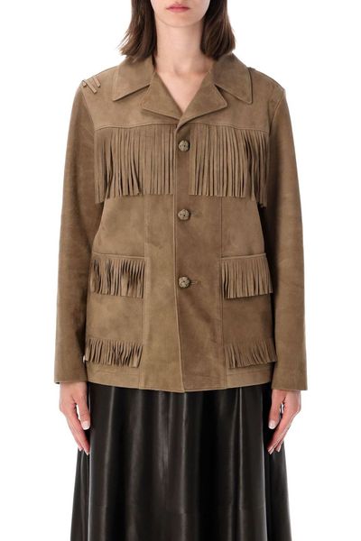 Ralph Lauren Perce Oversized Fringe Jacket