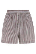 Brunello Cucinelli Striped Poplin Pyjama-Style Shorts