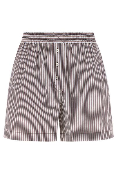 Brunello Cucinelli Striped Poplin Pyjama-Style Shorts
