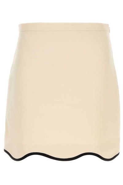 Valentino Crepe Couture Mini Skirt