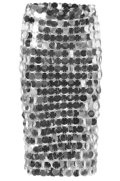 Paco Rabanne High Waist Sequinned Midi Skirt