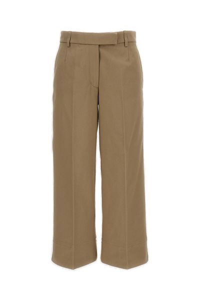 Thom Browne Mid-Rise Pleated Trousers