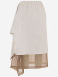 Niccolò Pasqualetti Layered Sheer-Hem Skirt