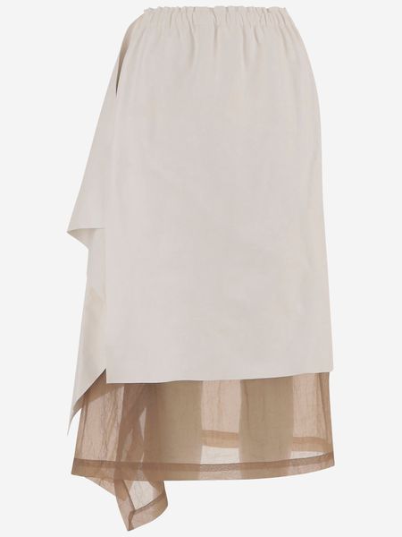 Niccolò Pasqualetti Layered Sheer-Hem Skirt