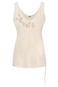 Fendi Logo Detailed Embellished Tank Top