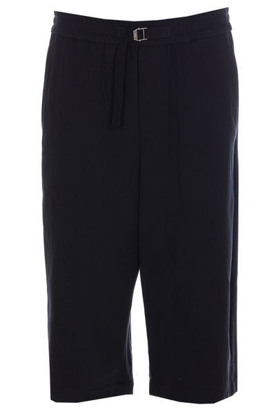 AMI Paris Logo Plaque Belted Shorts
