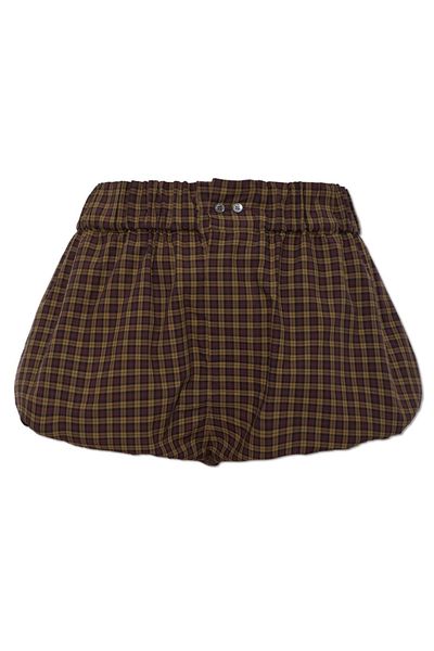 Marni Checked Bubble Shorts