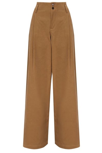 Chloé Front-Zipped Belt-Looped Trousers