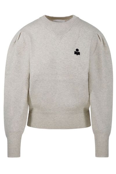 Isabel Marant Étoile Kelaya Logo-Embroidered Crewneck Jumper