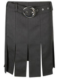 Paco Rabanne Belted Pleated Midi Skirt