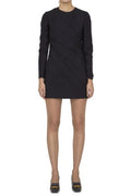 Valentino Draped Long-Sleeved Mini Dress
