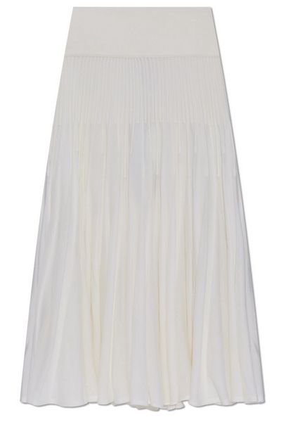 Alaïa High Waist Pleated Skirt