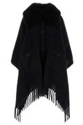 Moncler Grenoble Fringed Pocket Cape